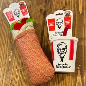 Chicken Wrap Plush & Soda Cup Dog Toy - KFC Branded